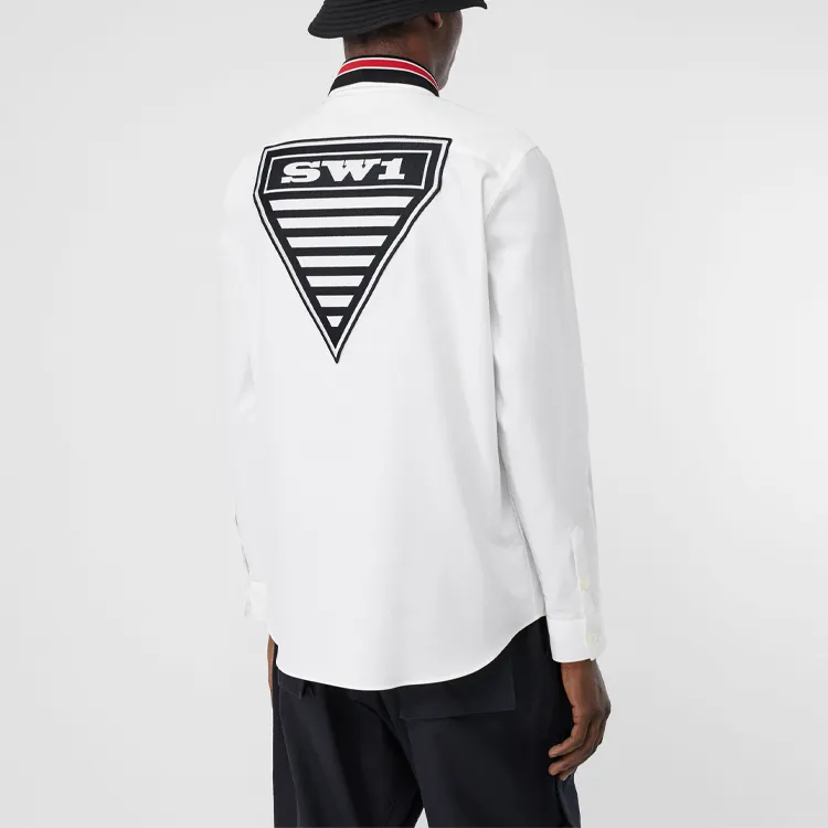 Burberry Shirts Men White-3