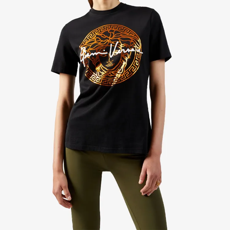 VERSACE T Shirts Women's Black-5
