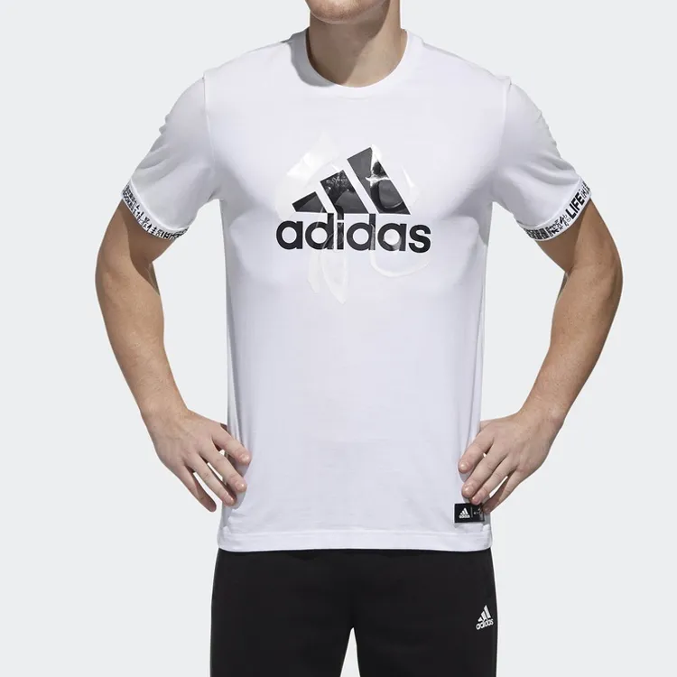 Adidas T-Shirts Men White-2