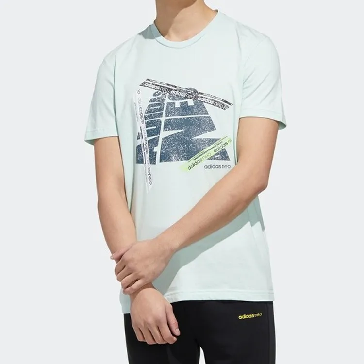 Adidas Neo T Shirt Men's Symbol Green-2