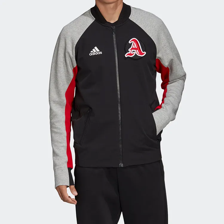 Adidas Jackets Men Black Red Gray-2