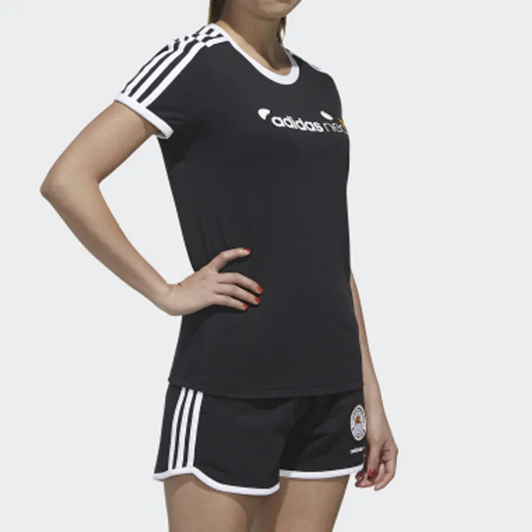 Adidas Neo Set in Sleeve T Shirt Women's Black-2