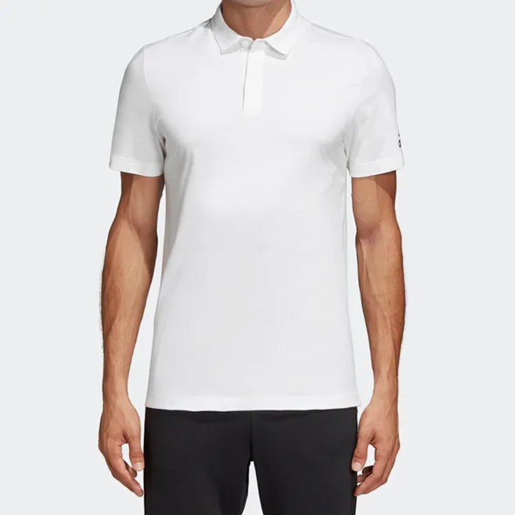 Adidas Polo Shirts Men White-2