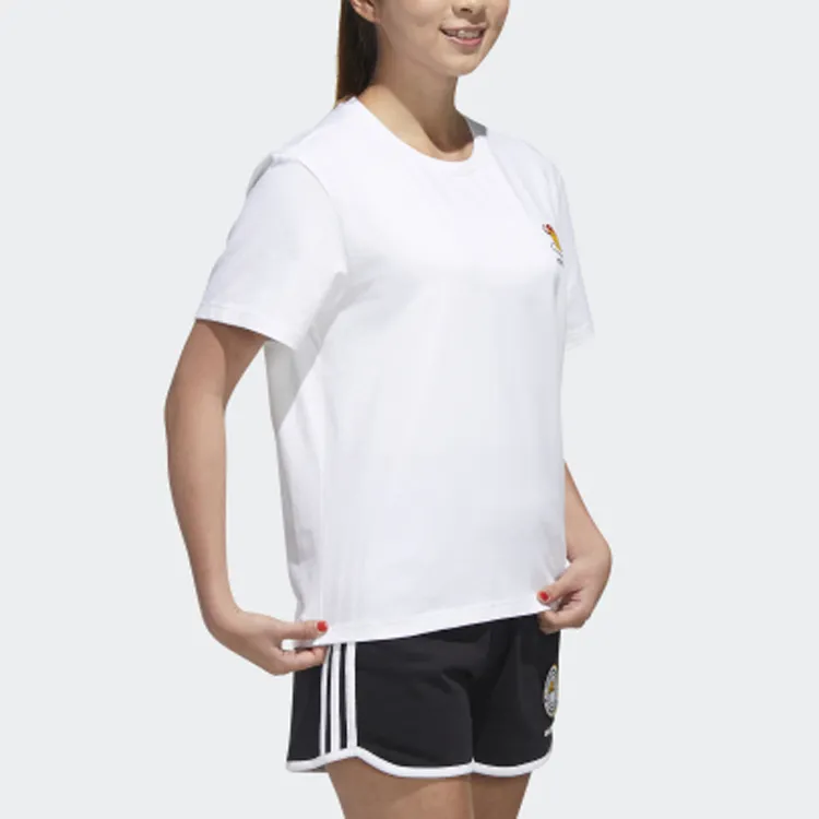 Adidas Neo Set in Sleeve T Shirt Women's White-5