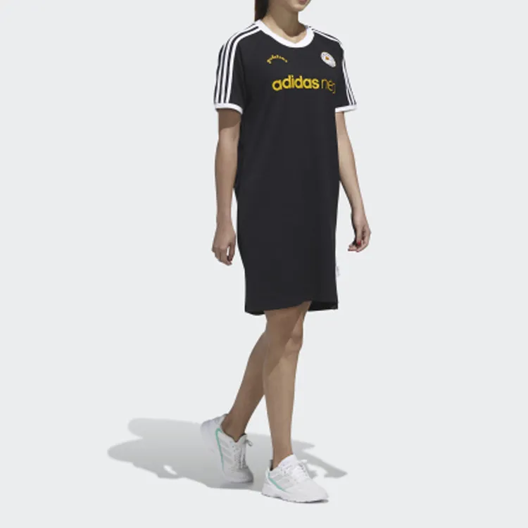 Adidas Neo Short Sleeved Dresses Women's Black-2