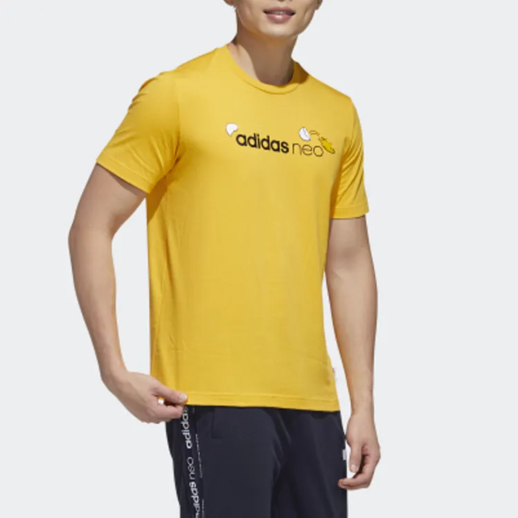 Adidas Neo T Shirt Men's Yellow-4