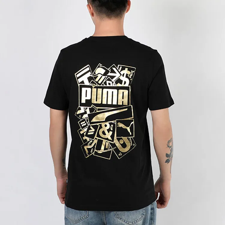 PUMA T Shirts Men Black-3