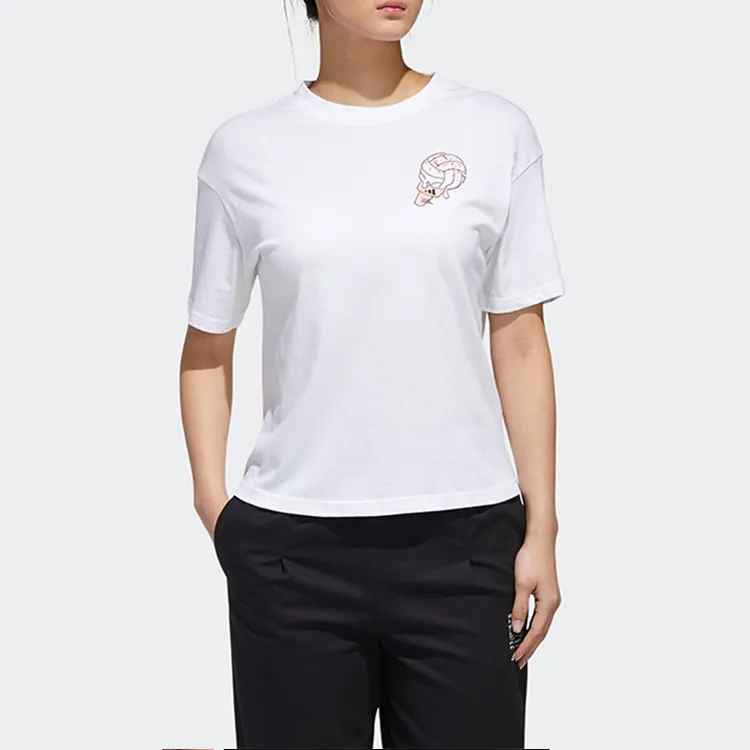 Adidas T-Shirts Women's White-2