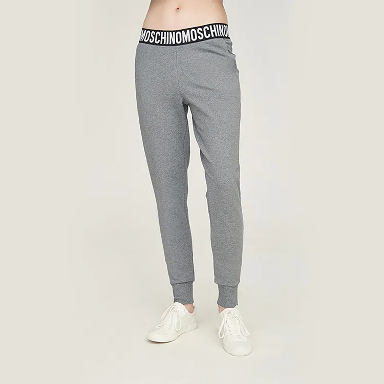 MOSCHINO Knitted Sweatpants Women's Gray-4