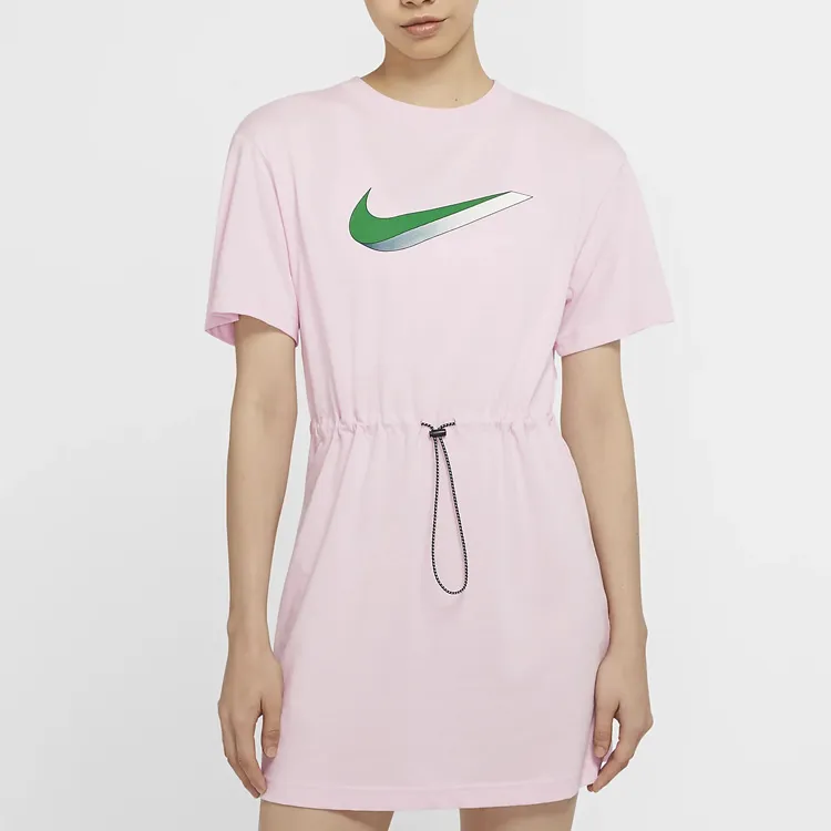 Nike Short Sleeved Dress Women's Pink-2