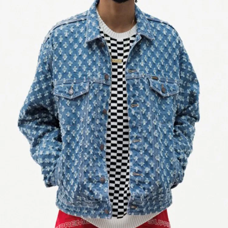 Supreme Hole Punch Denim Trucker Jacket-6