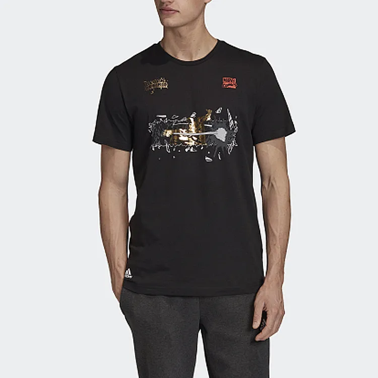 Adidas x MANWEILIANMING T Shirt Men's Black-3