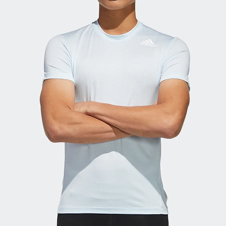 Adidas T Shirt Men's Light Sky Blue-3