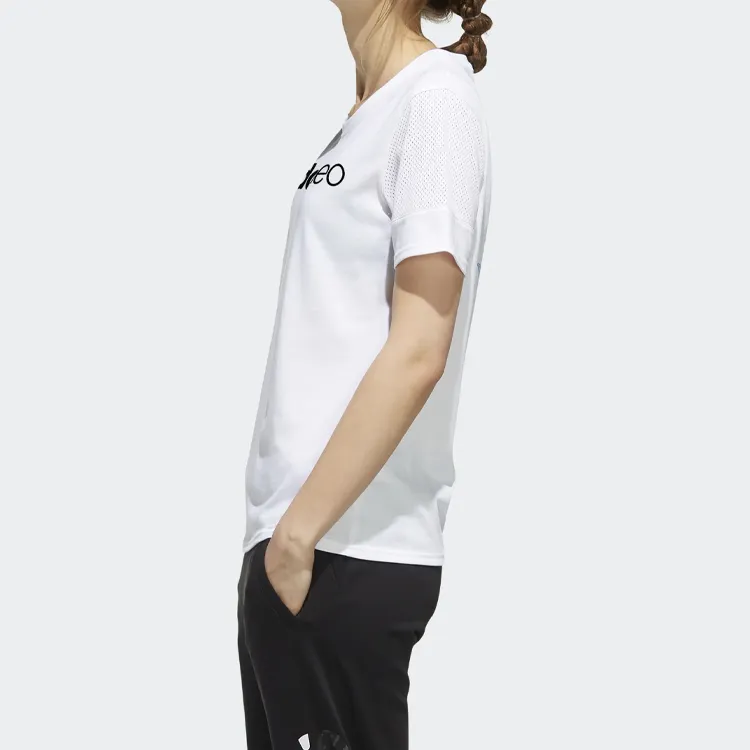 Adidas Neo Straight T Shirt Women's White-4