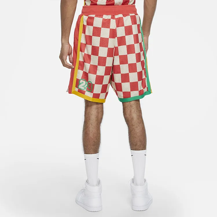 Jordan Basketball Shorts Men Track Red/Lucky Green/Deep Sulfur-3