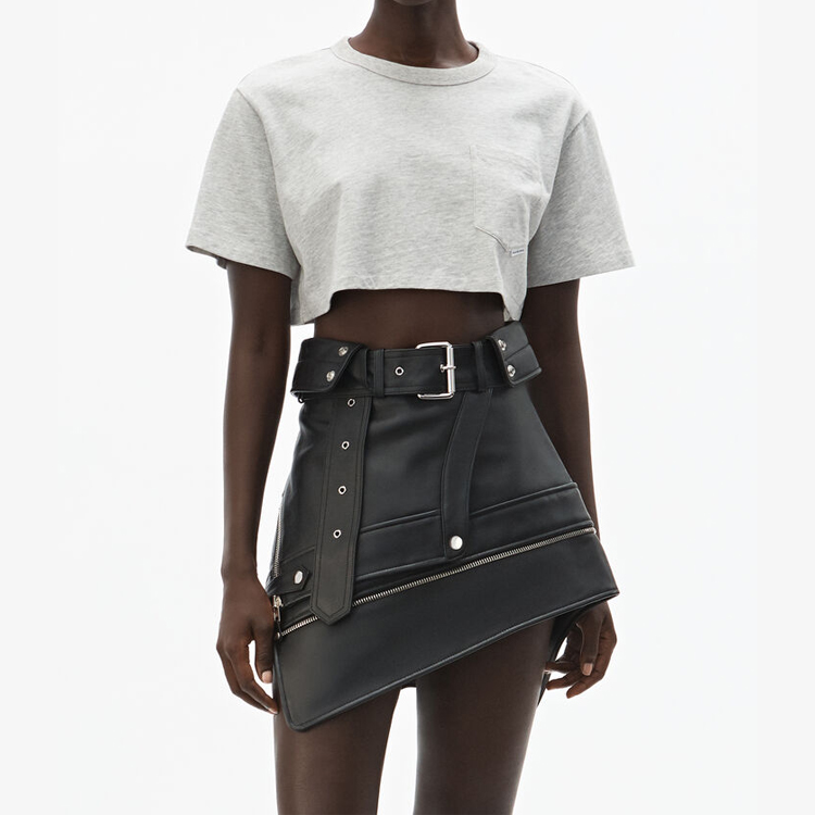 Alexander Wang Crop Tops Women's Gray - POIZON