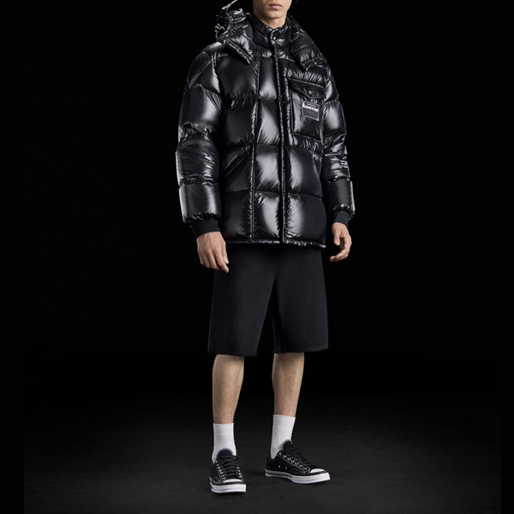 MONCLER GENIUS x FRGMT Down Jacket Winter Men's Black 3 - POIZON