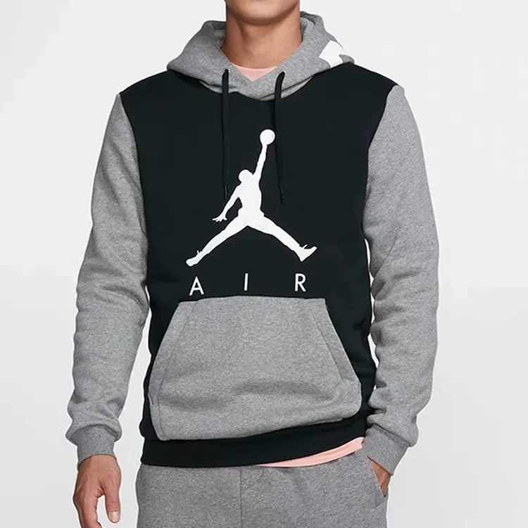 Jordan Jumpman Air GFX Sweatshirts Men Gray Black-2