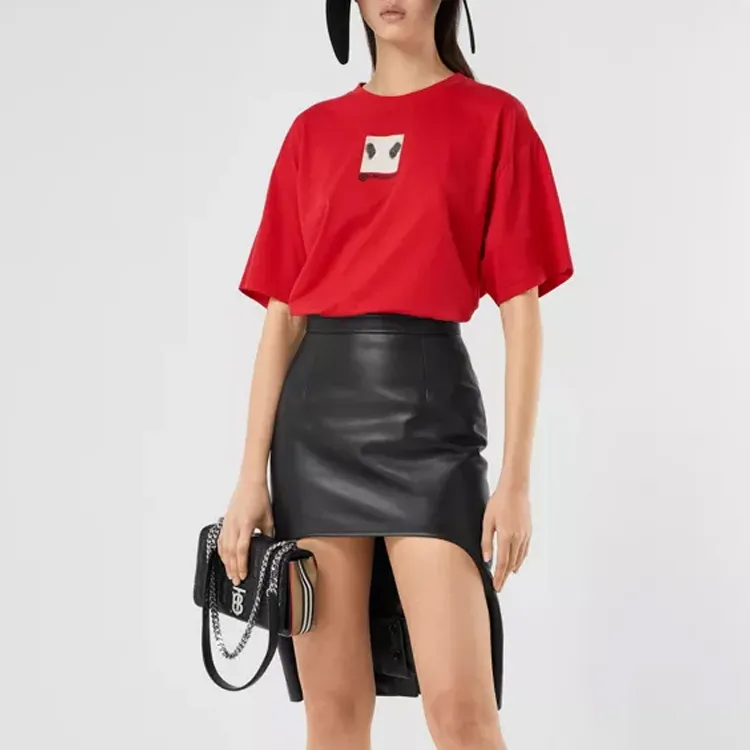 Burberry T Shirts Women's Red-2