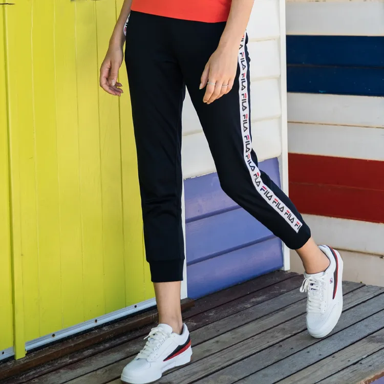 FILA Knitted Sweatpants Women's Blue-2