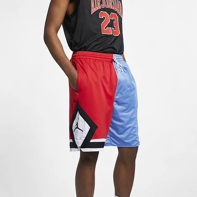 Jordan Basketball Shorts Men Red Blue-2