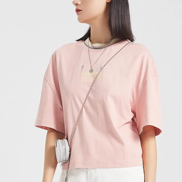 LINING Sports Fashion Collection T Shirts Women's Misty Rose Pink-2