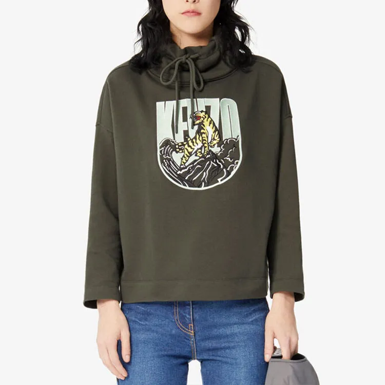 KENZO T Shirts Women's Army Green-3