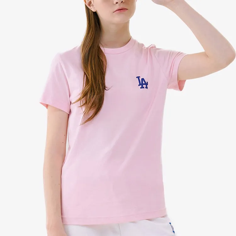 MLB x Disney Los Angeles Dodgers LA DODGERS T Shirt Unisex Pink-4