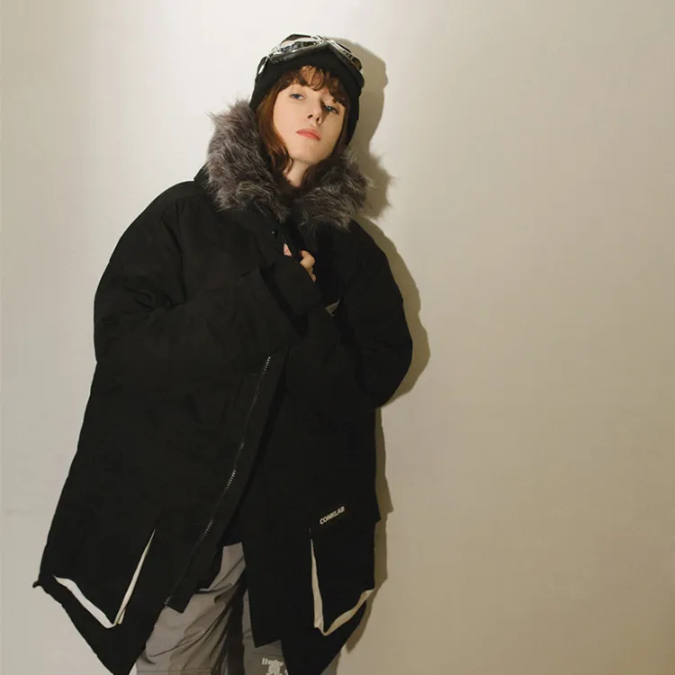 CONKLAB Puffer Jackets Unisex Black-2