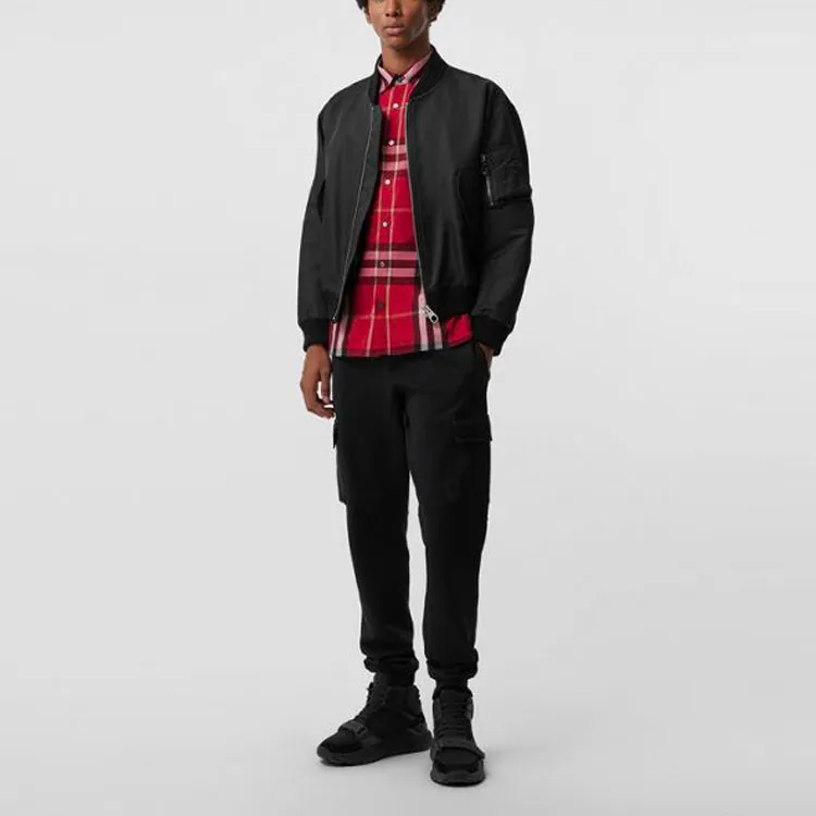 Burberry Shirts Men Red-2