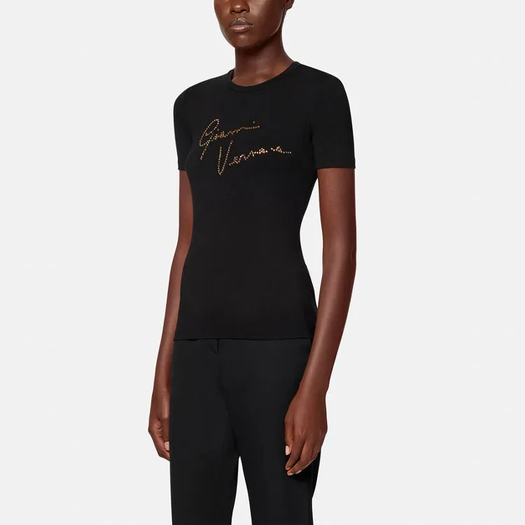 VERSACE T Shirts Women's Black-3