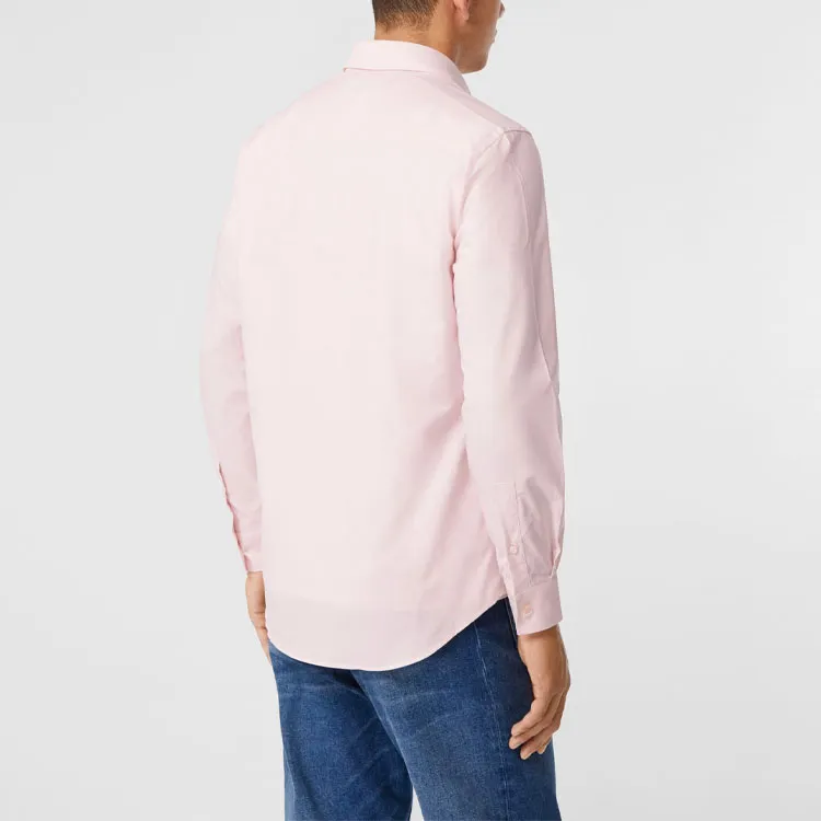 Burberry Shirts Men Light Pink-3