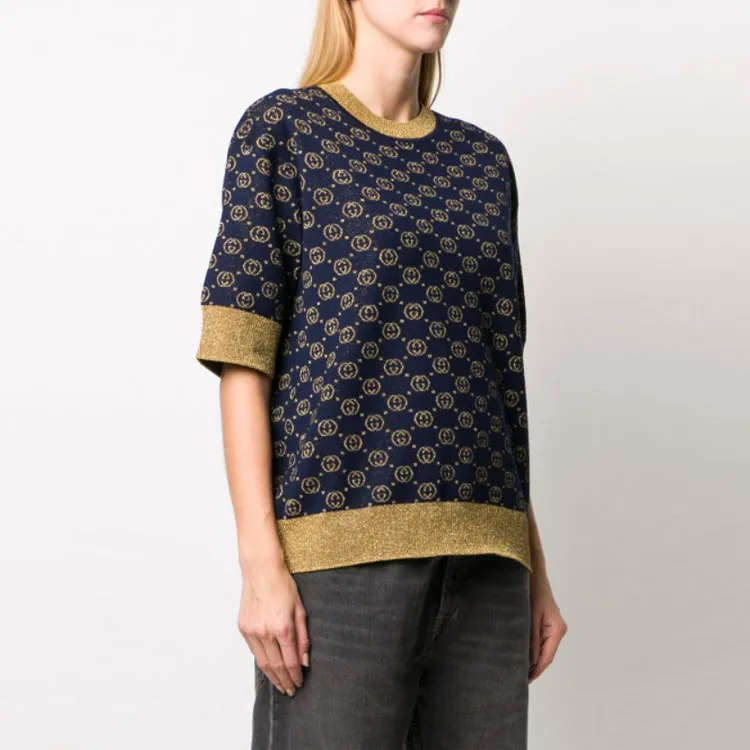 GUCCI Interlocking G Jacquard knit Top-2