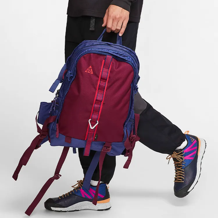 Nike Polyester Backpack Unisex Red Blue-4