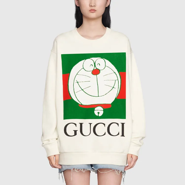 GUCCI Sweatshirt Women's Ivory White-2