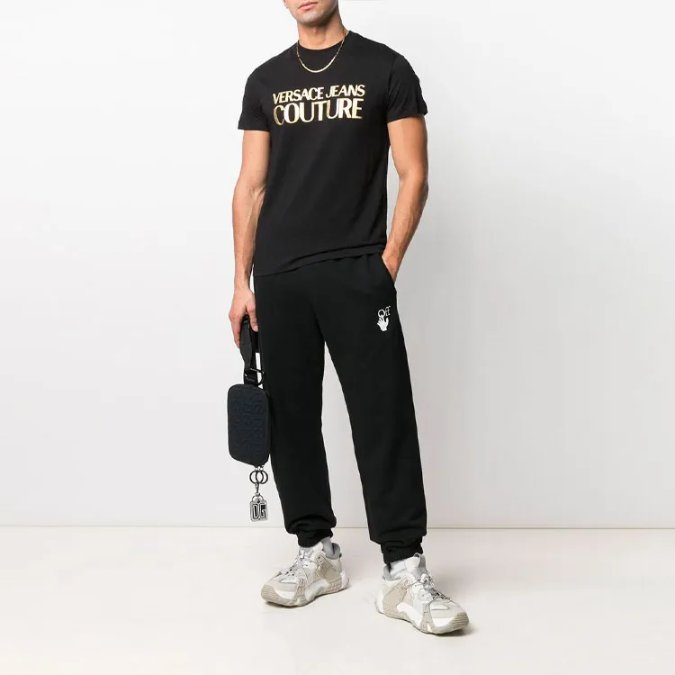 VERSACE JEANS COUTURE T Shirts Men Black-3
