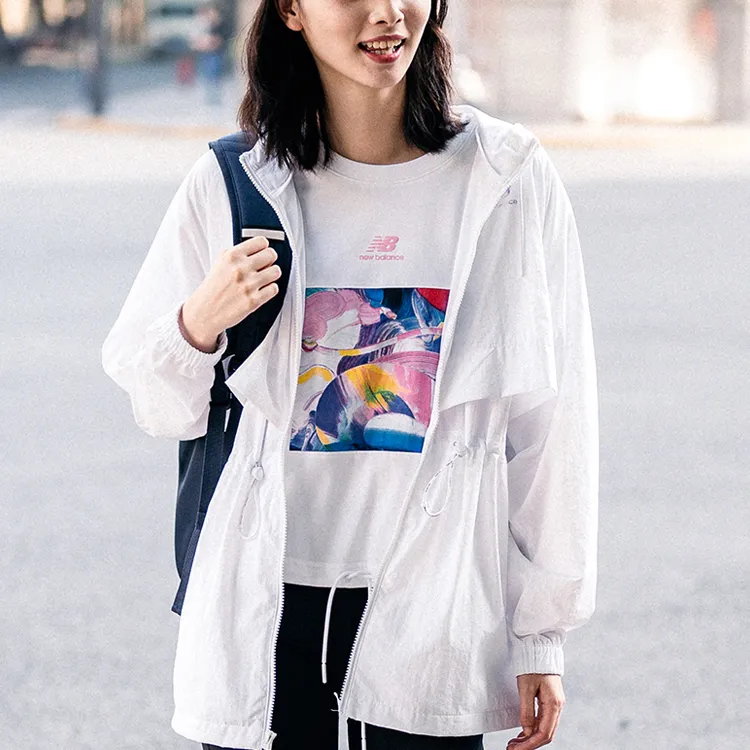 New Balance Drop Shoulder Sleeve T Shirt Women's White-3