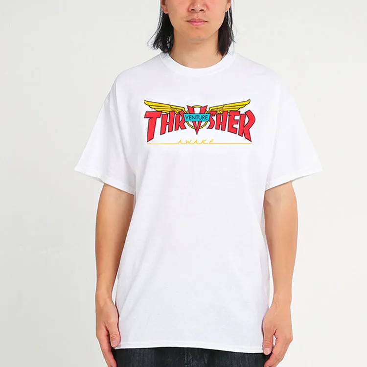 Thrasher T Shirt US Version Unisex White-2