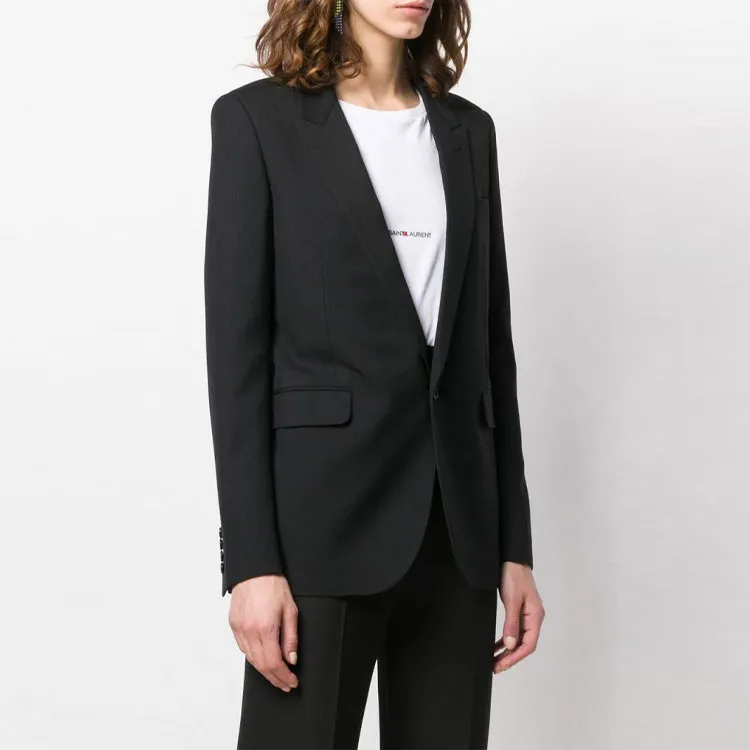 SAINT LAURENT Wool Blazer-3