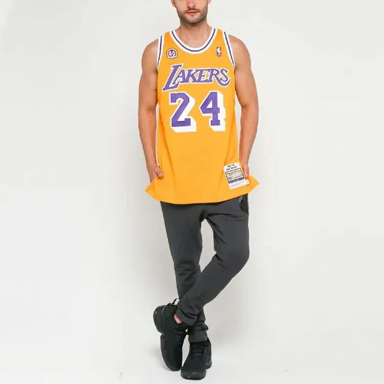 Mitchell & Ness Basketball Jerseys Men's Yellow-2