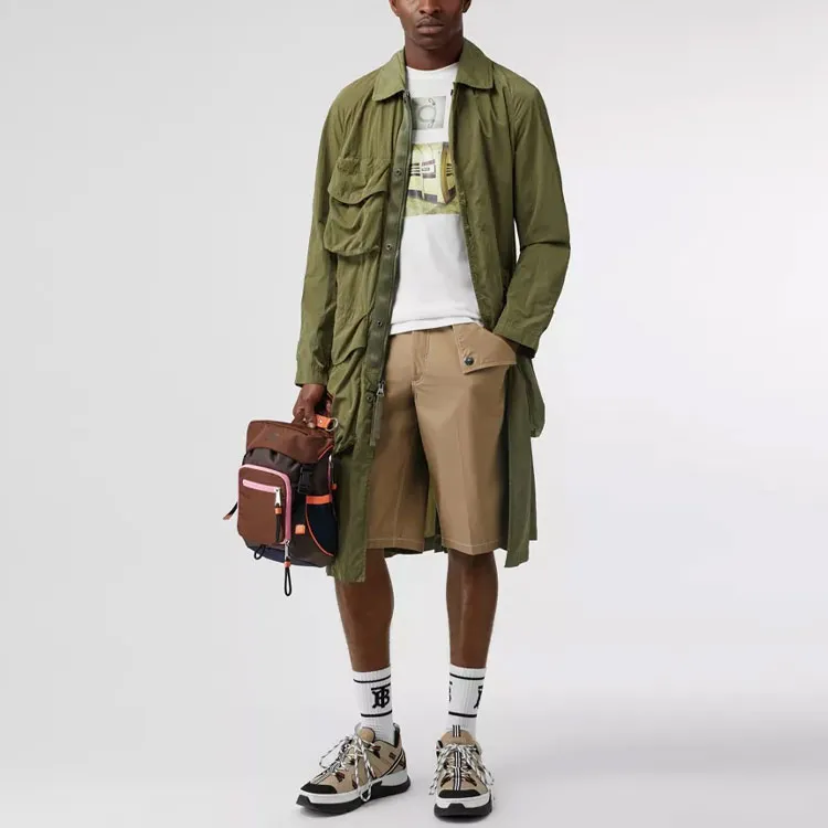 Burberry Casual Shorts Men Khaki-2