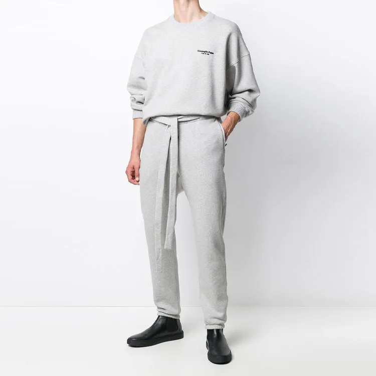 Zegna Knitted Sweatpants Men's Gray-3