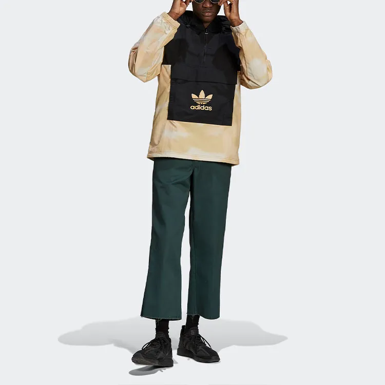 Adidas Originals WINDBREAKER Jacket Men's Black Brown Multicolor-2