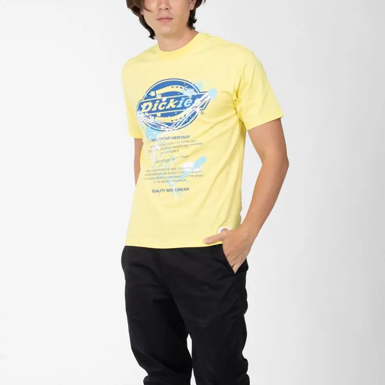 Dickies Straight T Shirt Men's Light Lemon-2
