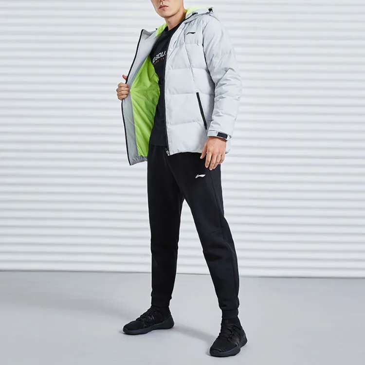 LiNing Knitted Sports Pants Men's New Standard Black-3