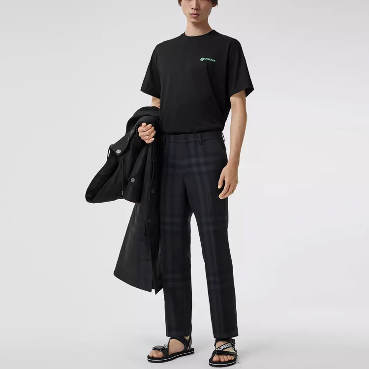 Burberry T Shirts Men Black-4