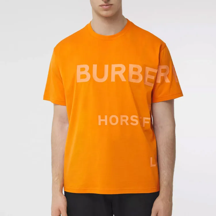 Burberry T-Shirts Men Deep Orange-2