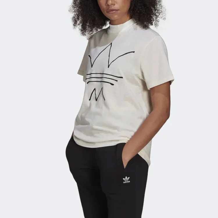Adidas Originals Set in Sleeve T Shirt Women's Jade White-1