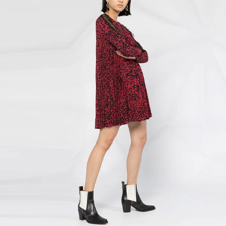 RED VALENTINO Long Sleeved Dresses Women's Red-3