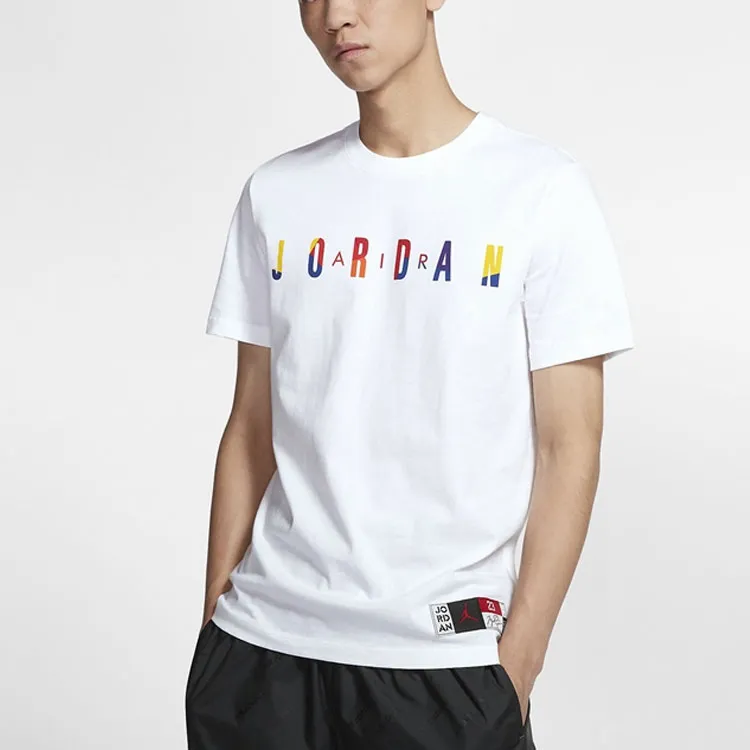 Jordan Set-in Sleeve T-Shirt Men's White-2